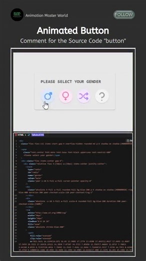 AnimationMasterWorld on Instagram: "Comment for the Source Code "button" . . . . #html #css #javascript #cursoranimation #webdesign #frontend #ui #ux #codesnippets #100daysofcode . . . . animated cursor HTML CSS JS, custom cursor effect, cursor trail animation, magnetic cursor hover, cursor ripple effect, accessible custom cursor, vanilla js cursor animation"