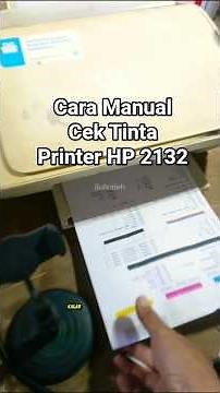 cara cek manual tinta printer HP2132 #shorts #printer #tutorial