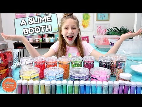 Setting up a Slime Shop Booth to Sell Slime In Real Life | How to Make a Slime Shop Episode Four