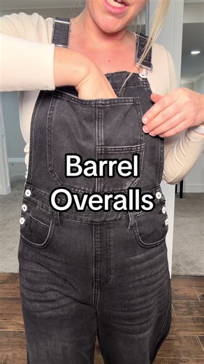 The CUTEST barrel overall! ##womensfashion #overalls #barreljeans #jeans