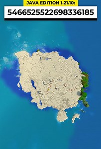 Minecraft desert temple village island seed | Epic survival map