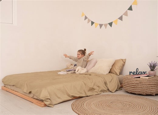 Low Profile Bed, Japanese Joinery Bed Frame, Tatami Platform Bed, Loft Bed, Wood Floor Bed, Handmade Furniture, Futon Base, Minimalist Bed - Etsy Australia