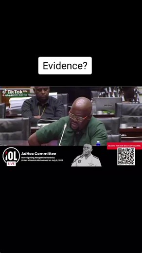 Where is the evidence? why didn't he open a case with IPID? #adhoccommittee #madlangacommissionofinquiry #newsonline #trending