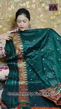 Beautiful silk saree 😍😍 click on affiliate link 🔗 ‪@ShubhaAbhayShorts‬