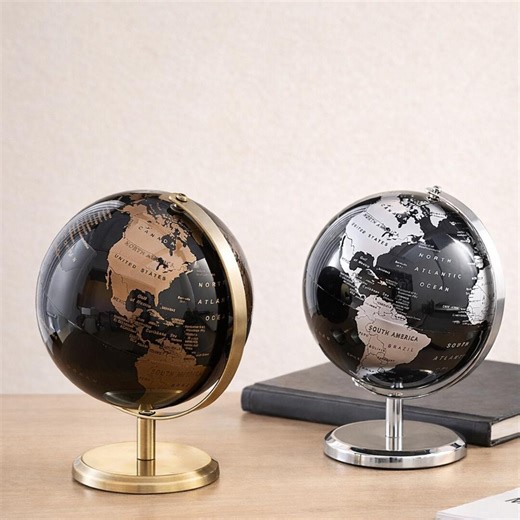 Vintage World Globe Decor Office Desk Decoration Educational Map Gift Travel Lover Home Decor - Etsy