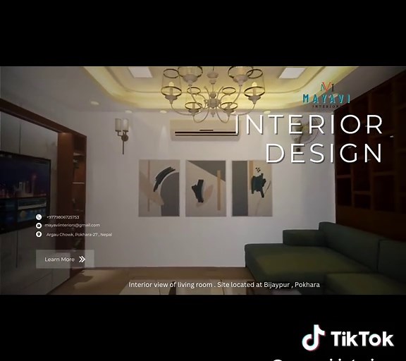 3D view of Living Room Location- Bijaypur, Pokhara #interiordesign #yourdreamhome #minimalism #pokhara #nepal #latestinterior