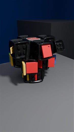 My LEGO Rubik’s Cube Just Solved Itself… #lego #toys #shorts #satisfying