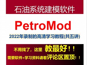 PetroMod 1D建模（2022年最新教程）（共五讲）。需要请看评论区置顶。-猪小老师-猪小老师-哔哩哔哩视频