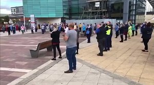 4.6K views · 88 reactions | Royal Derby Hospital paying a tribute to our health workers at the ‪5pm‬ Clap for Carers, to mark the 72nd anniversary of the NHS and to thank them for all they have done in the fight against COVID-19. Credit: Derbyshire Constabulary | High Peak Live | Facebook