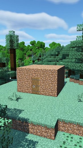 Transforming a Dirt House into a Dirt Heart - Minecraft Builds