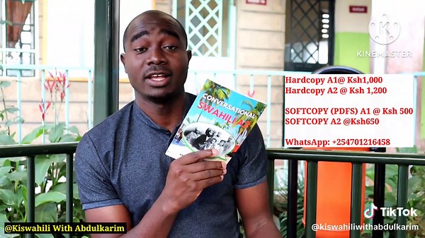 Conversational Swahili A1 & A2 Hard copy is Ksh 1000 for A1 and 1200 for A2 Soft Copy is Ksh 500 for A1 and 650 for A2