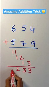 Amazing addition trick! #addition