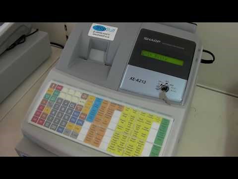 How To Change A Product Price On The Sharp XE-A213 / XEA213 / XE-A213 Cash Register