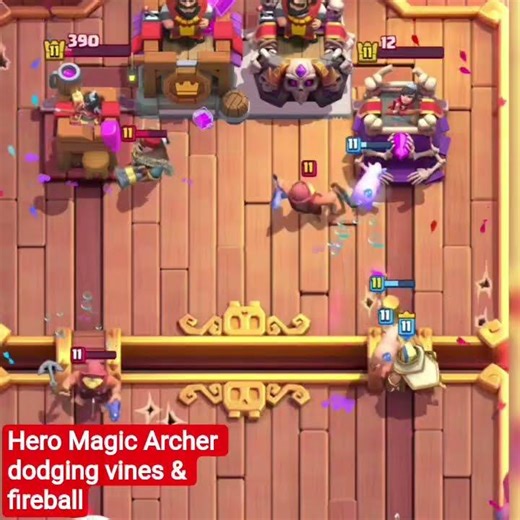 Hero Magic Archer dodges spells