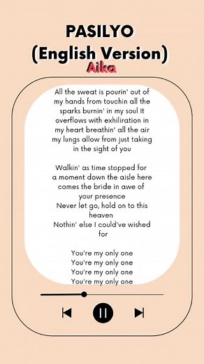 Pasilyo English Version Lyrics Translation | Sunkissed Lola