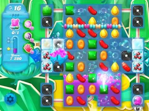 Candy Crush Soda Saga Level 989 - NO BOOSTERS