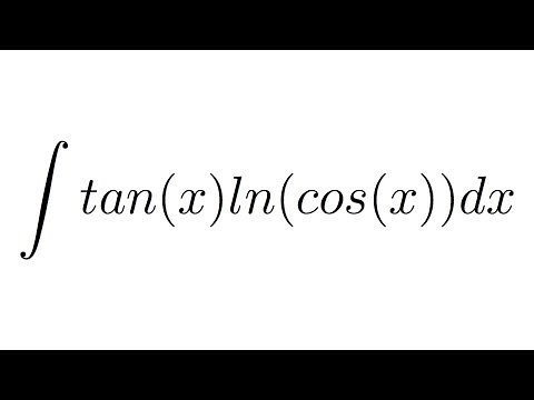 Integral of tan(x)ln(cos(x)) (substitution)