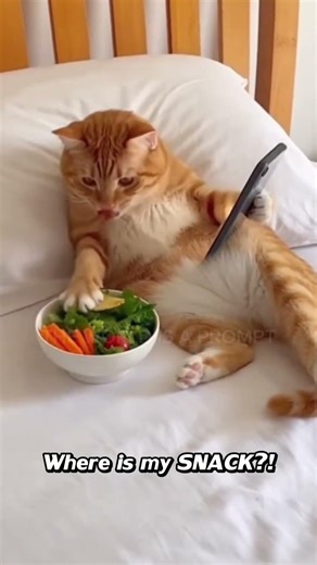 How did my CHIPS turn into this ugly food?! 😾😿 #cat #funny #cutecat #spoiledcat #stubborn #fatcat