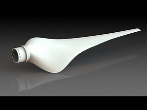 Horizontal Axis Wind Turbine Blade (Model) designing in Solidworks