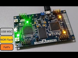 NOR Flash SPI with FatFs and USB Mass Storage Example on SAM4S Xplained in Microchip Studio 7