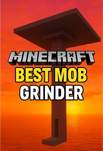 Best Minecraft Mob Grinder Tutorial for Beginners