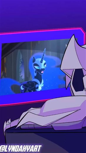✨LYNDAXY✨ on Instagram: "MEGATRON’S FAVORITE SHOW🥹📺🦄 - - - - - #transformers #mylittlepony #mlp #crossover #megatron #nightmaremoon #pinkiepie #funny #gravityfalls #fyp #transformersprime #tfpmegatron #mlpfandom"