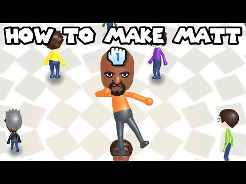 MII MAKER TUTORIAL - HOW TO MAKE MATT FROM WII SPORTS