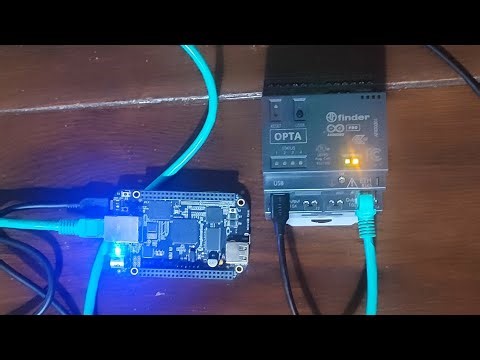 A simple OPC UA setup with Arduino OPTA PLC and Node-Red