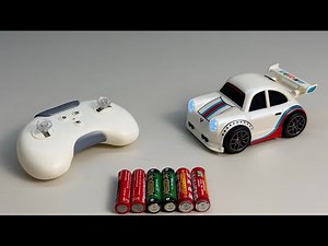 Unboxing Mini RC drift racing car, electric gear train, RC toy launch truck,electric shark model car