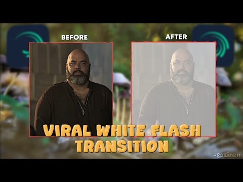 VIRAL WHITE FLASH TRANSITION TUTORIAL | Alight Motion | Mobile Tutorial by @Ziren_Editz 
