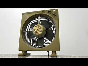 Repairing a Broken Vintage Box Fan Back to Life 😱