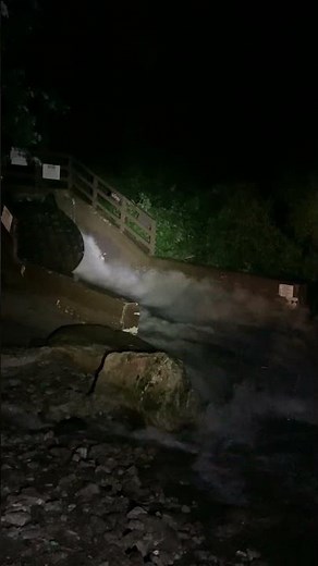 Combined sewer overflow CSO file footage 2023 0823 at CSO-069 at Edgewater Beach in Cleveland
