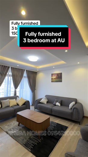 Apartment for rent At Mexico AU 3 bedroom laundry Elevator Generator Underground water 1500$ for stays more than 3 months only Call 0954210000 Telegram link in bio #shegahomes #fullyfurnished #africanunion #realtor #brandnewapartment