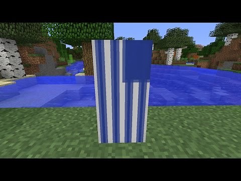 How to make the National Flag of Greece [GRC]//Minecraft