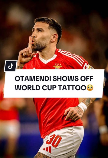 Otamendi Displays World Cup Trophy to Vinicius