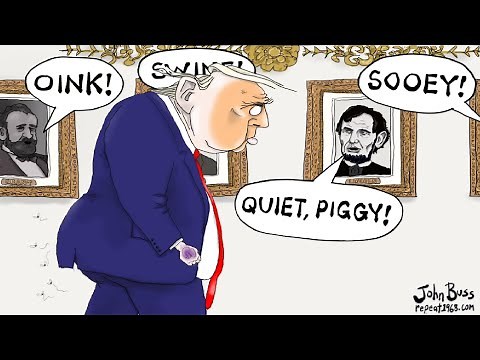 NOVEMBER 20 Funny American Political Cartoon - Breaking News - US Politic Halloween - Trump Satire