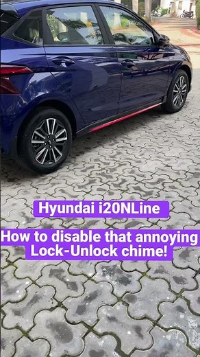 How disable “Lock-Unlock” sound in a Hyundai i20