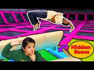 Spying On Boys From *SECRET ROOM* In Trampoline Park