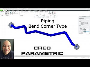 Creo Parametric - Piping - How to Add Bends on Corners