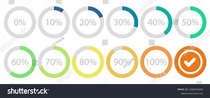 Set Circular Progress Bar Timer Icon Stock Vector (Royalty Free) 2268250441 | Shutterstock