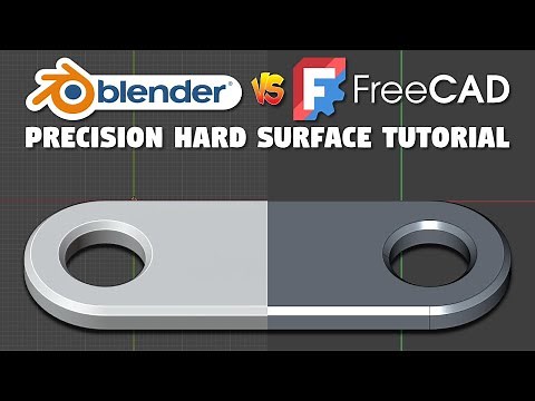 Blender vs FreeCAD | Precision Hard Surface Tutorial | Ep.01