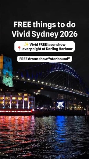 FREE things to do Vivid Sydney 2026 🌌✨