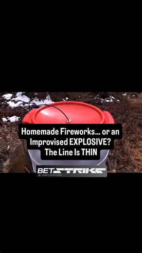 BoomBlastExplosion on Instagram: "This is the exact moment pyrotechnics stop being entertainment and start becoming a weapon. What you’re watching sits on the razor’s edge between controlled burn and uncontrolled detonation. The difference isn’t the flash — it’s the pressure. The casing. The confinement. The instability. One creates light and sound. The other creates blast force, fragmentation, and lethal unpredictability. When materials are poorly contained or improperly mixed, you don’t get fi