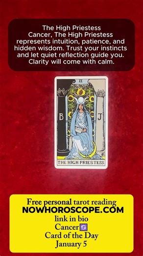 Cancer♋Card of the Day #tarotastro #tarot #dailytarot #zodiactarot