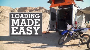 Simple directions for loading motorcycles into a van. Our new custom Ford Transit motorcycle hauler has built-in tie-downs to create multiple options to secure our cargo. We show you how to use a ramp to load your motorcycle, and simple step-by-step directions to create a secure hold before your drive. | Cycle World Magazine