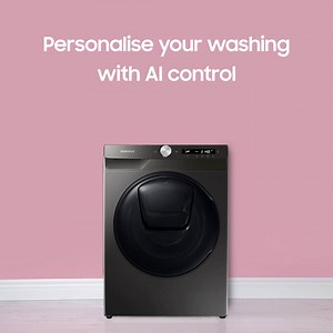 The powerful AI control makes your laundry hassle-free by personalizing your washing and remembering your habits. | Samsung