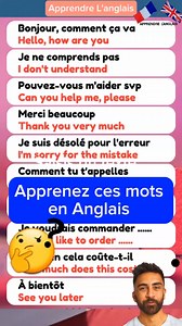 Apprenez ces phrases pour mieux parler Anglais 🇬🇧 #Anglais | Apprendre L'anglais