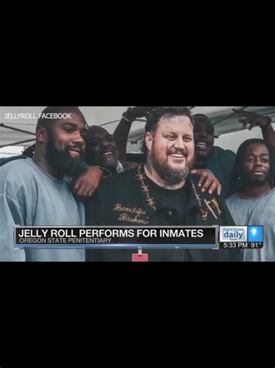 Jelly Roll performs concert at Oregon State Penitentiary #JellyRoll #Oregon #Prison #OregonStatePenitentiary