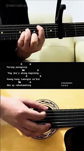 Panaginip - Nicole | Easy Guitar Tutorial For Beginners #guitarlesson #shorts