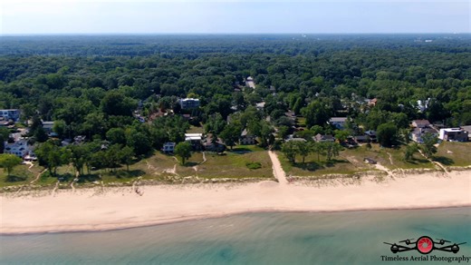 13K views · 263 reactions | "A quick flight over Miller Beach—such a beautiful view from above! | Timeless Aerial Photography | Facebook